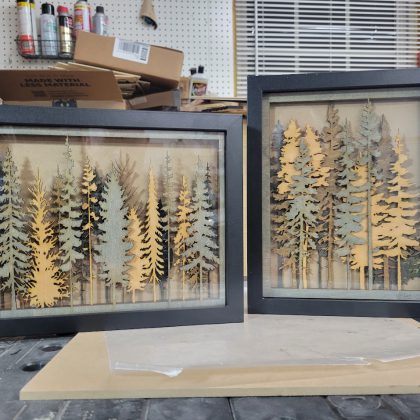 Layered Forest Laser Cut