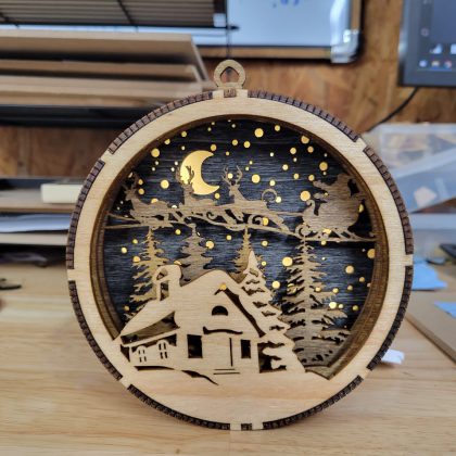 Backlit Layered Ornament