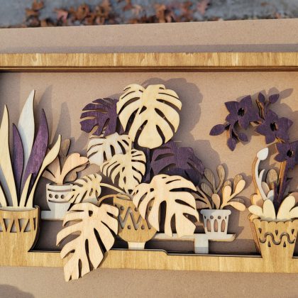 Plants Layered Laser Cut