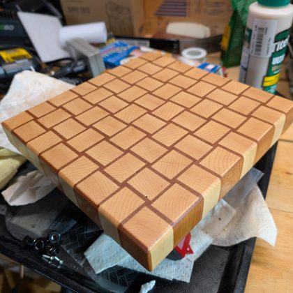 Basket Weave Cutting Board