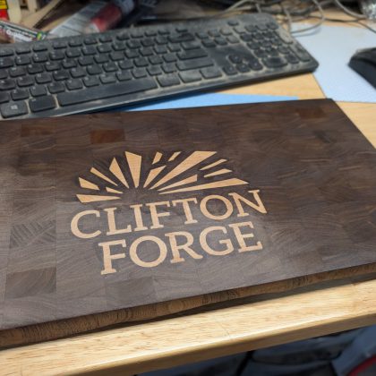 Clifton Forge Topo and Cutting Board