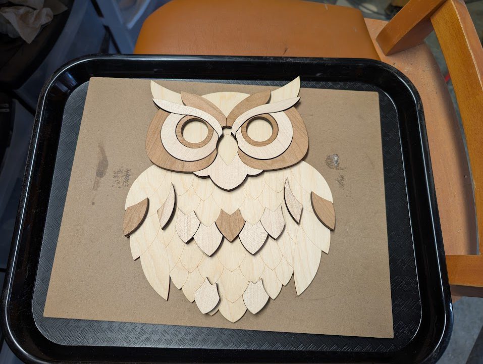 Large Intarsia Owl - Image 2