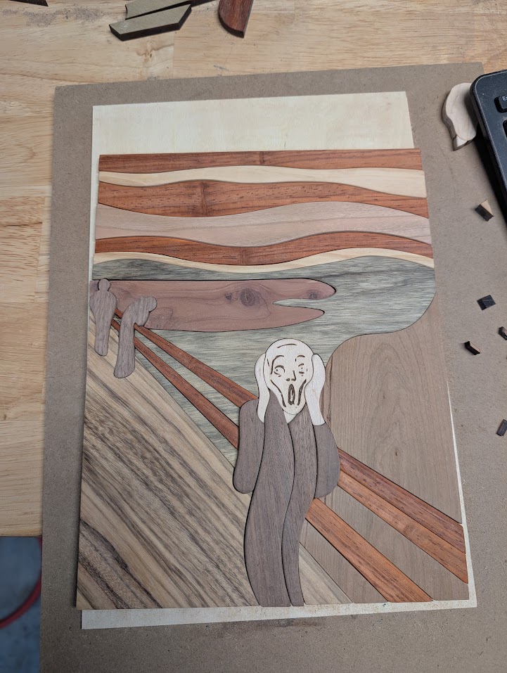 The Scream - Intarsia Reproduction - Image 3