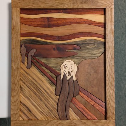 The Scream - Intarsia Reproduction