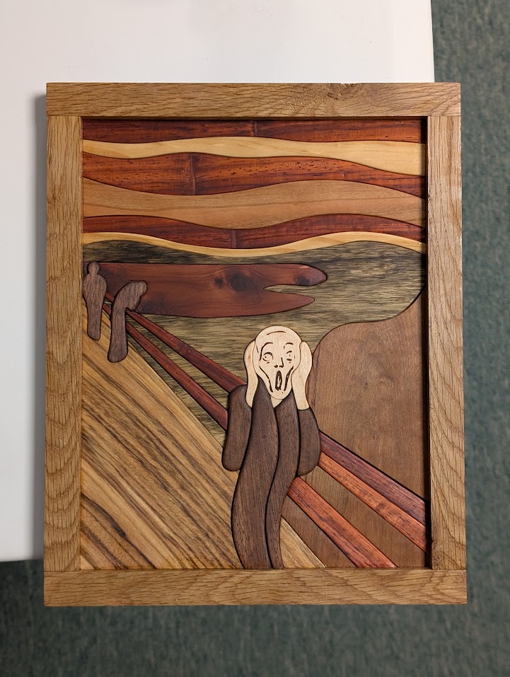 The Scream - Intarsia Reproduction